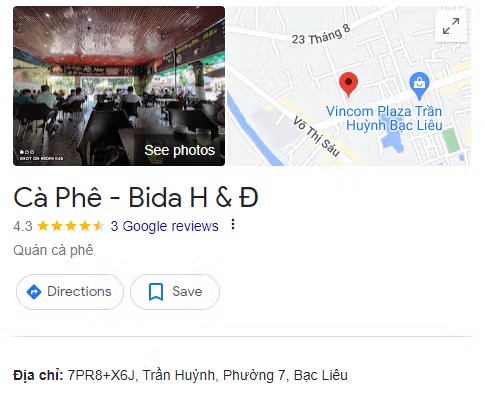 Cà Phê - Bida H & Đ
