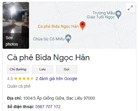 Cà phê Bida Ngọc Hân