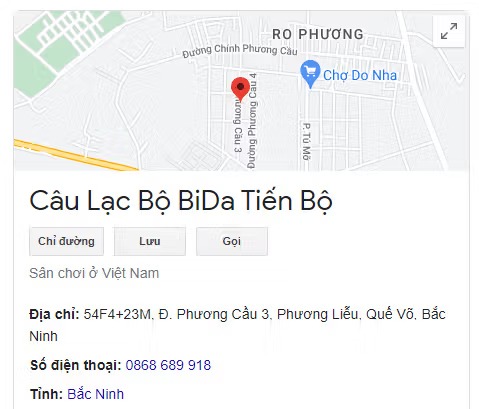 Câu Lạc Bộ BiDa Tiến Bộ