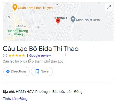 Câu Lạc Bộ Bida Thi Thảo