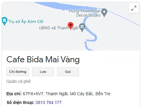 Cafe Bida Mai Vàng