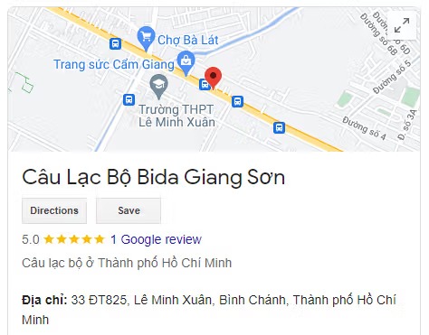 Câu Lạc Bộ Bida Giang Sơn