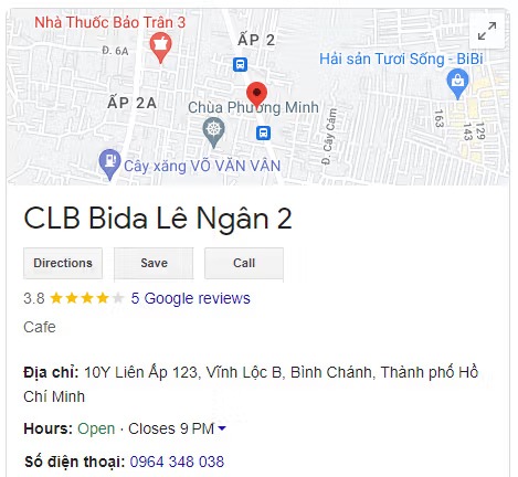 CLB Bida Lê Ngân 2