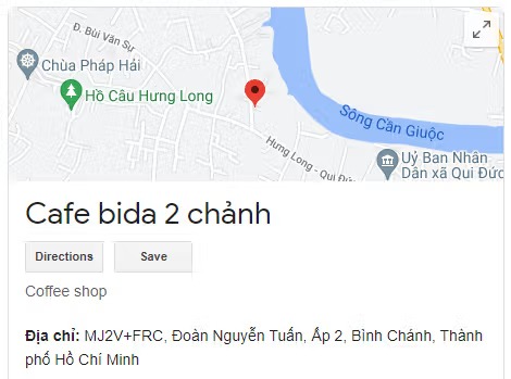 Cafe bida 2 chảnh
