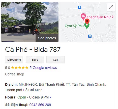 Cà Phê - Bida 787