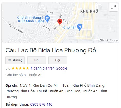 Câu Lạc Bộ Bida Hoa Phượng Đỏ