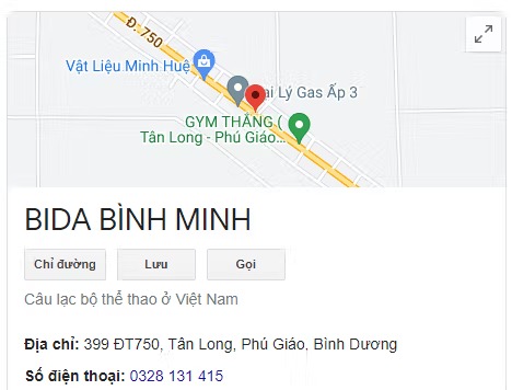 BIDA BÌNH MINH