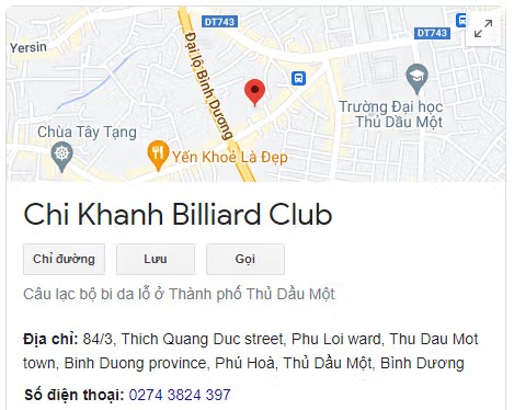 Chi Khanh Billiard Club