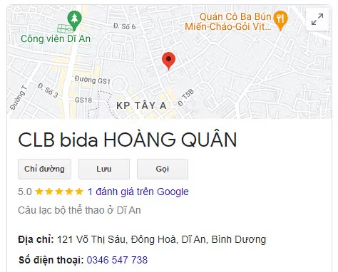 CLB bida HOÀNG QUÂN