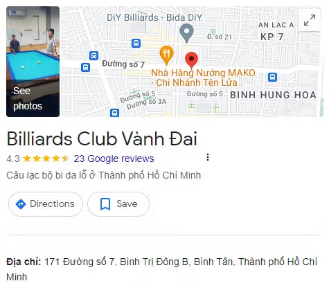 Billiards Club Vành Đai