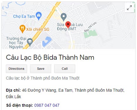 Câu Lạc Bộ Bida Thành Nam