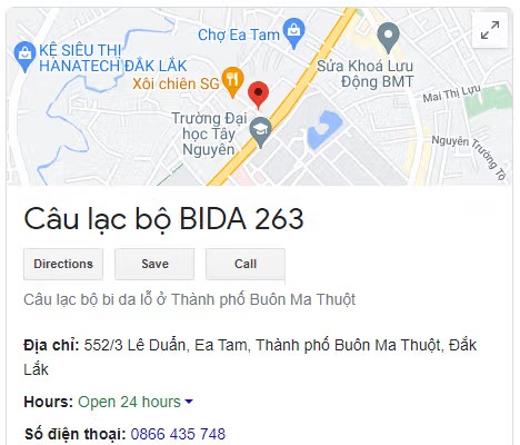 Câu lạc bộ BIDA 263