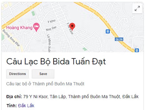 Câu Lạc Bộ Bida Tuấn Đạt
