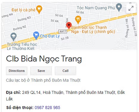Clb Bida Ngọc Trang