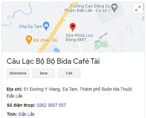 Câu Lạc Bộ Bộ Bida Café Tài