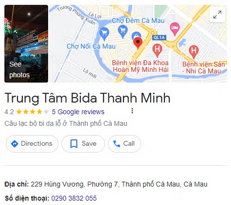 Trung Tâm Bida Thanh Minh