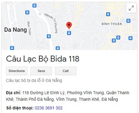 Câu Lạc Bộ Bida 118