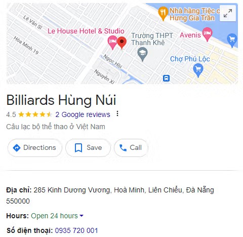 Billiards Hùng Núi