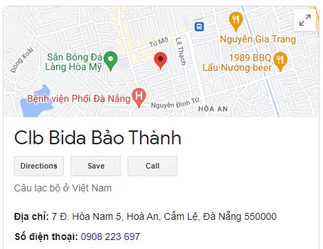 Clb Bida Bảo Thành