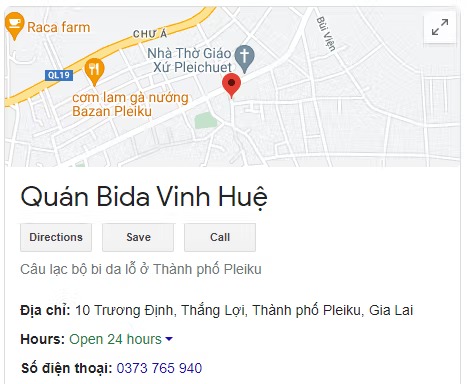 Quán Bida Vinh Huệ