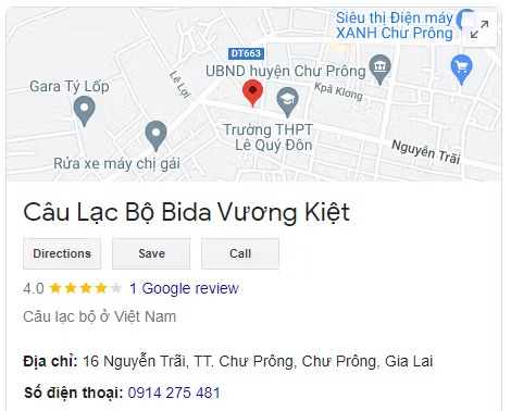 Câu Lạc Bộ Bida Vương Kiệt