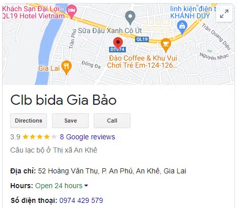 Clb bida Gia Bảo