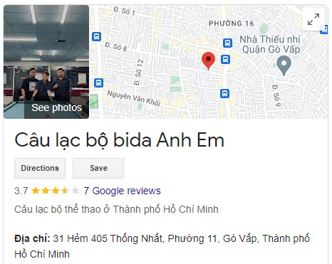 Câu lạc bộ bida Anh Em