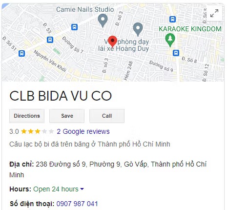 CLB BIDA VU CO