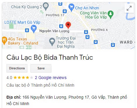 Câu Lạc Bộ Bida Thanh Trúc
