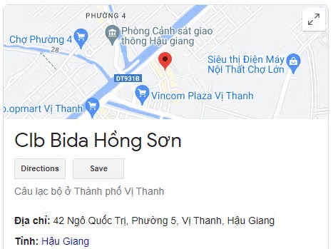Clb Bida Hồng Sơn