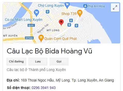 Câu Lạc Bộ Bida Hoàng Vũ