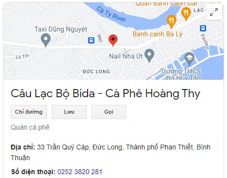 Câu Lạc Bộ Bida - Cà Phê Hoàng Thy