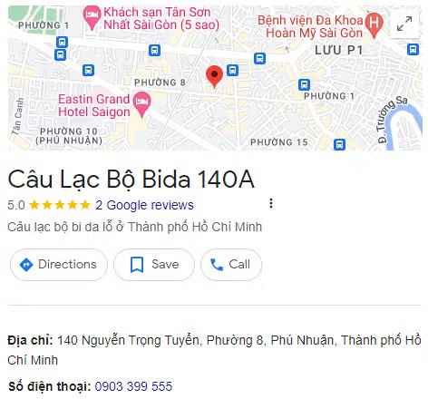 Câu Lạc Bộ Bida 140A