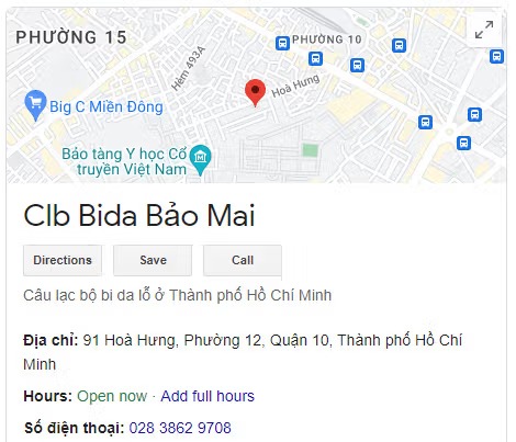 Clb Bida Bảo Mai