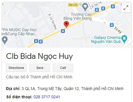 Clb Bida Ngọc Huy