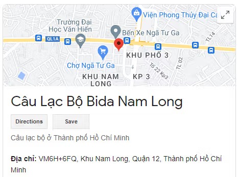 Câu Lạc Bộ Bida Nam Long