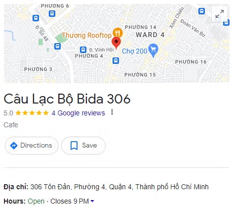 Câu Lạc Bộ Bida 306