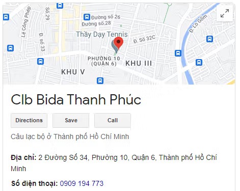 Clb Bida Thanh Phúc