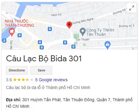 Câu Lạc Bộ Bida 301