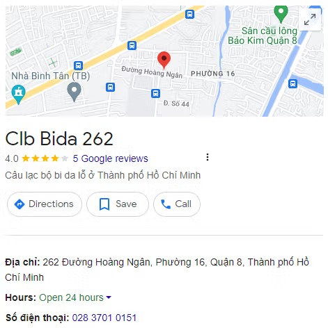 Clb Bida 262
