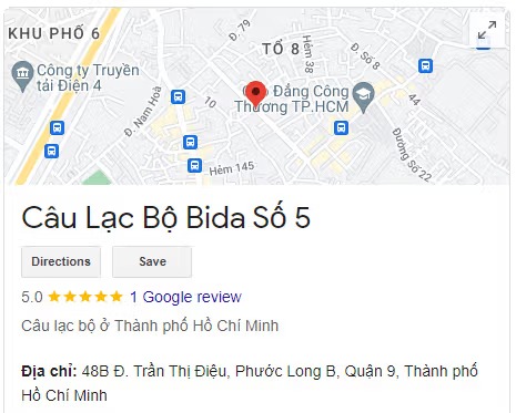 Câu Lạc Bộ Bida Số 5