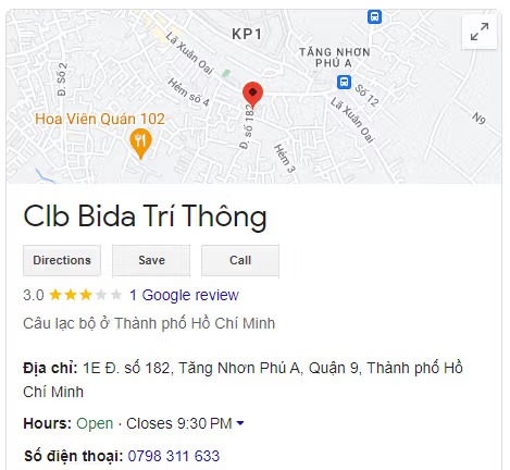 Clb Bida Trí Thông