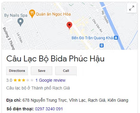 Câu Lạc Bộ Bida Phúc Hậu