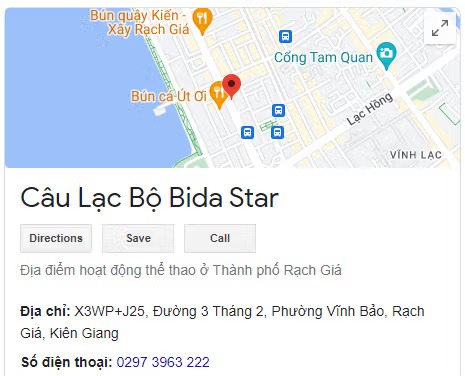 Câu Lạc Bộ Bida Star