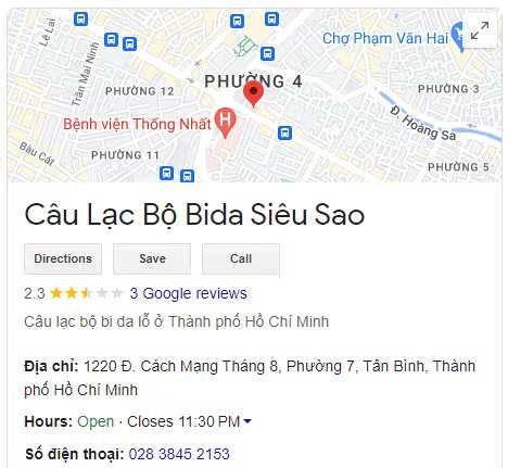 Câu Lạc Bộ Bida Siêu Sao