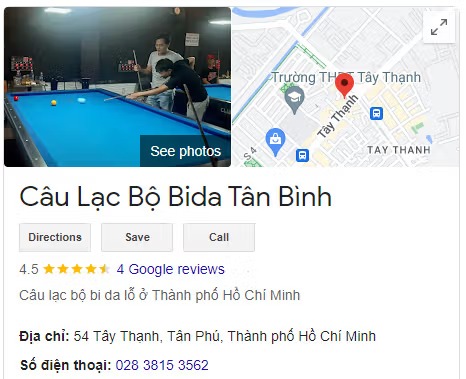 Câu Lạc Bộ Bida Tân Bình