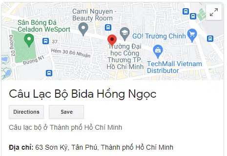 Câu Lạc Bộ Bida Hồng Ngọc