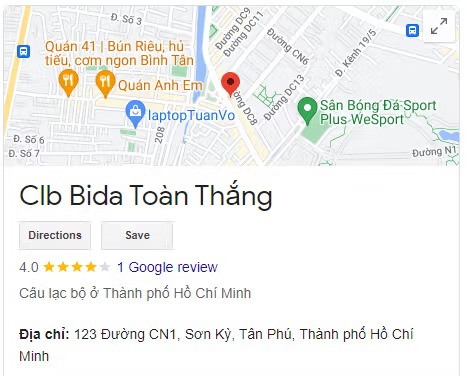 Clb Bida Toàn Thắng