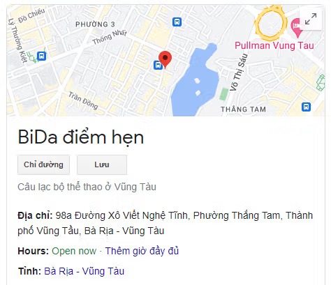 BiDa điểm hẹn