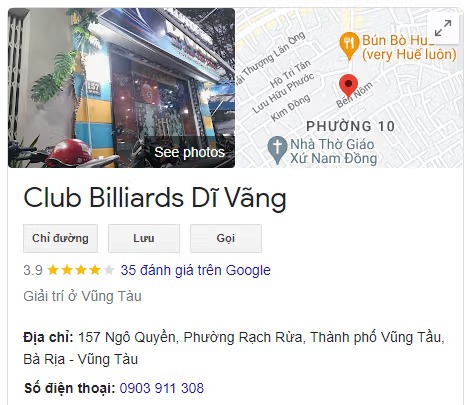 Club Billiards Dĩ Vãng